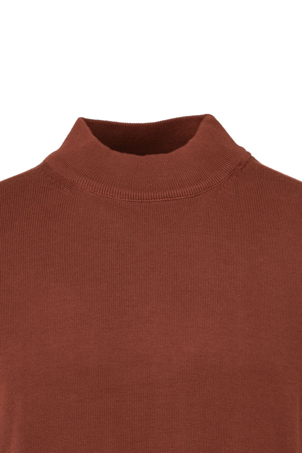 Erkek Kışlık Doğal Pamuklu Triko ince Örme Yarım Balıkçı Yaka Şık Kazak Rahat Klasik Model